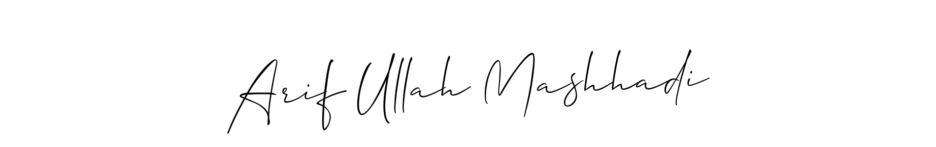 Best and Professional Signature Style for Arif Ullah Mashhadi. Allison_Script Best Signature Style Collection. Arif Ullah Mashhadi signature style 2 images and pictures png