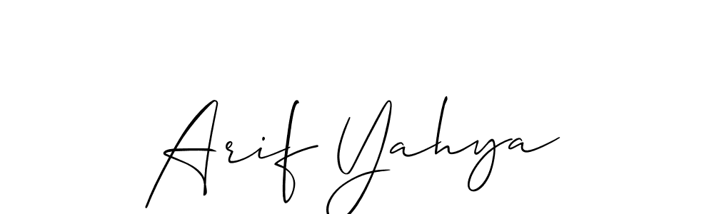 Make a beautiful signature design for name Arif Yahya. Use this online signature maker to create a handwritten signature for free. Arif Yahya signature style 2 images and pictures png