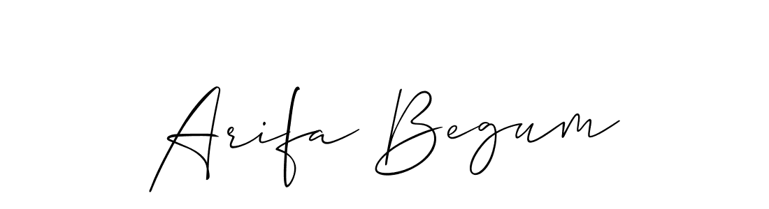 Also we have Arifa Begum name is the best signature style. Create professional handwritten signature collection using Allison_Script autograph style. Arifa Begum signature style 2 images and pictures png