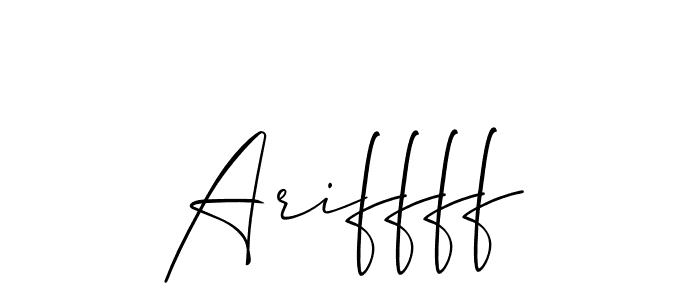 Ariffff stylish signature style. Best Handwritten Sign (Allison_Script) for my name. Handwritten Signature Collection Ideas for my name Ariffff. Ariffff signature style 2 images and pictures png