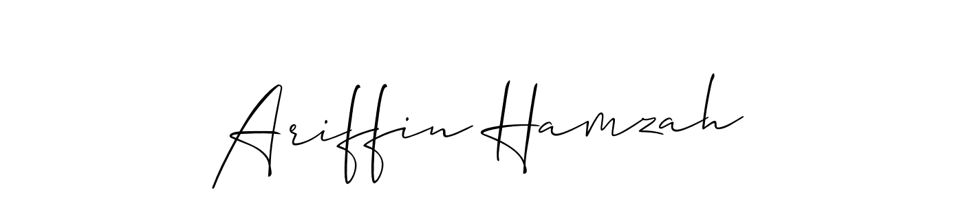 Similarly Allison_Script is the best handwritten signature design. Signature creator online .You can use it as an online autograph creator for name Ariffin Hamzah. Ariffin Hamzah signature style 2 images and pictures png