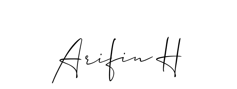 Make a beautiful signature design for name Arifin H. Use this online signature maker to create a handwritten signature for free. Arifin H signature style 2 images and pictures png