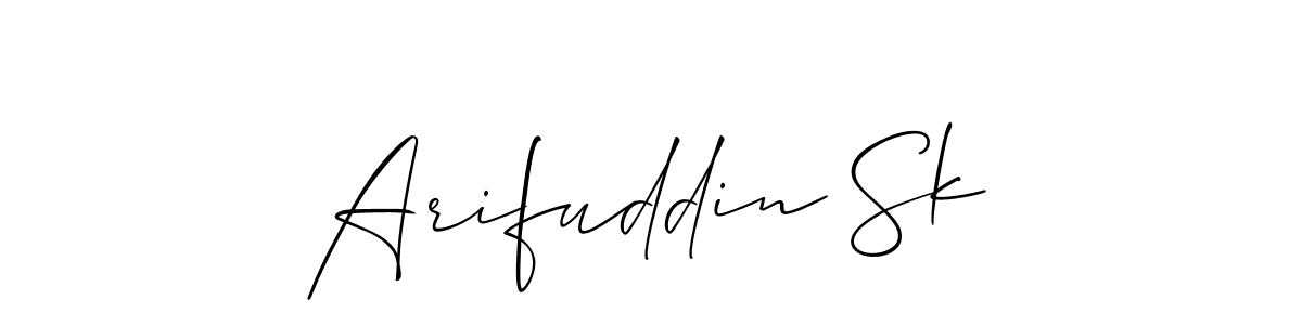 Best and Professional Signature Style for Arifuddin Sk. Allison_Script Best Signature Style Collection. Arifuddin Sk signature style 2 images and pictures png