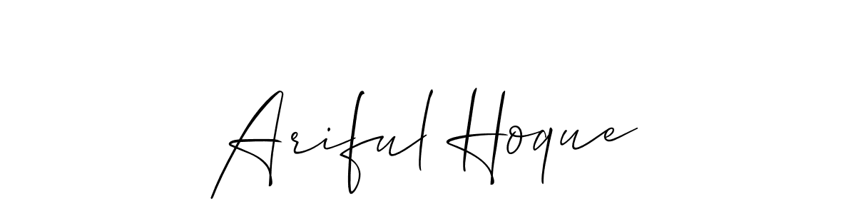 You can use this online signature creator to create a handwritten signature for the name Ariful Hoque. This is the best online autograph maker. Ariful Hoque signature style 2 images and pictures png