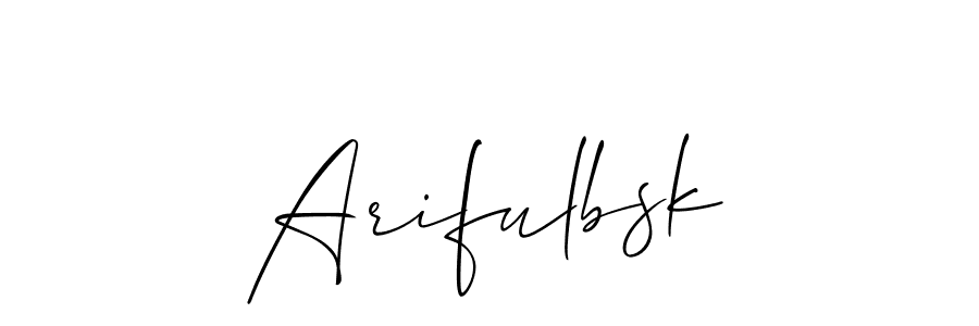 Similarly Allison_Script is the best handwritten signature design. Signature creator online .You can use it as an online autograph creator for name Arifulbsk. Arifulbsk signature style 2 images and pictures png