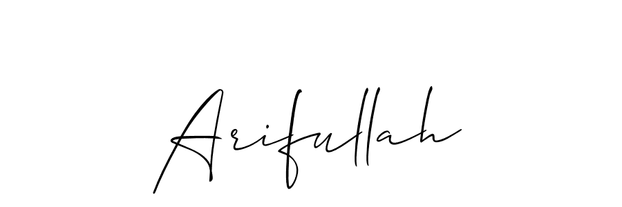 Make a beautiful signature design for name Arifullah. Use this online signature maker to create a handwritten signature for free. Arifullah signature style 2 images and pictures png