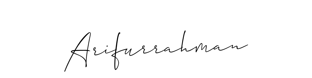 You can use this online signature creator to create a handwritten signature for the name Arifurrahman. This is the best online autograph maker. Arifurrahman signature style 2 images and pictures png