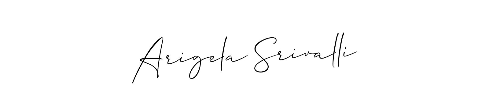 You should practise on your own different ways (Allison_Script) to write your name (Arigela Srivalli) in signature. don't let someone else do it for you. Arigela Srivalli signature style 2 images and pictures png