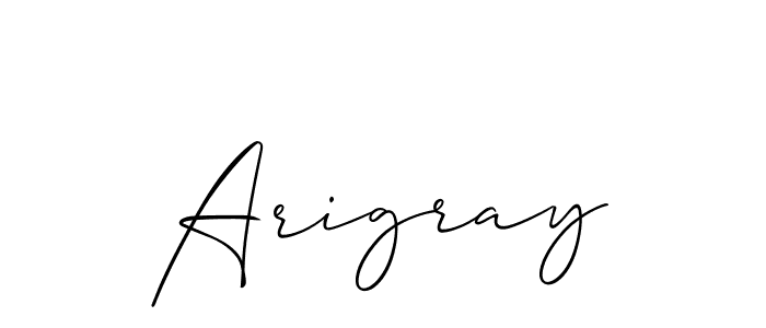 Make a beautiful signature design for name Arigray. With this signature (Allison_Script) style, you can create a handwritten signature for free. Arigray signature style 2 images and pictures png