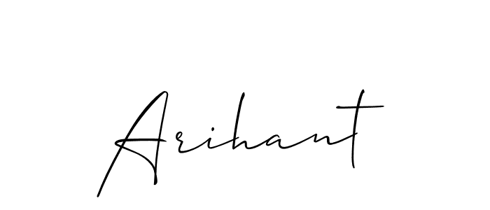 Arihant stylish signature style. Best Handwritten Sign (Allison_Script) for my name. Handwritten Signature Collection Ideas for my name Arihant. Arihant signature style 2 images and pictures png