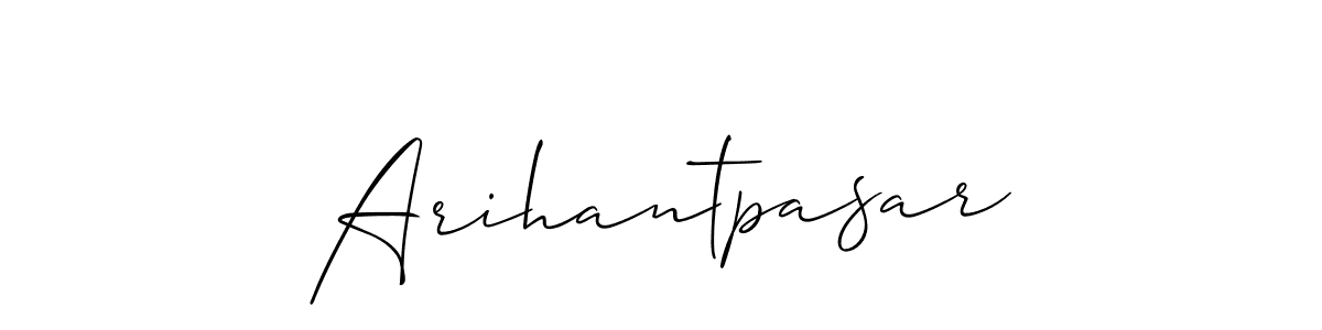 if you are searching for the best signature style for your name Arihantpasar. so please give up your signature search. here we have designed multiple signature styles  using Allison_Script. Arihantpasar signature style 2 images and pictures png