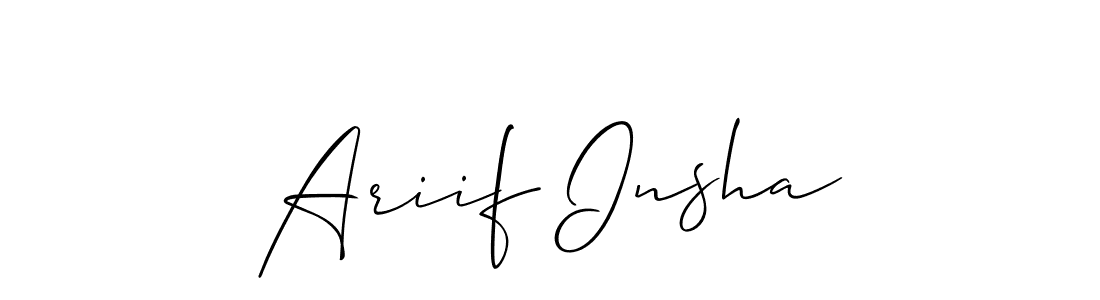 Here are the top 10 professional signature styles for the name Ariif Insha. These are the best autograph styles you can use for your name. Ariif Insha signature style 2 images and pictures png