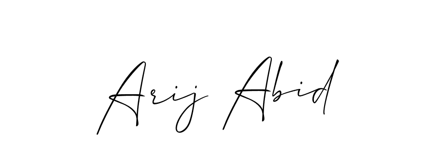 Make a beautiful signature design for name Arij Abid. Use this online signature maker to create a handwritten signature for free. Arij Abid signature style 2 images and pictures png
