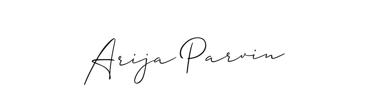 Once you've used our free online signature maker to create your best signature Allison_Script style, it's time to enjoy all of the benefits that Arija Parvin name signing documents. Arija Parvin signature style 2 images and pictures png