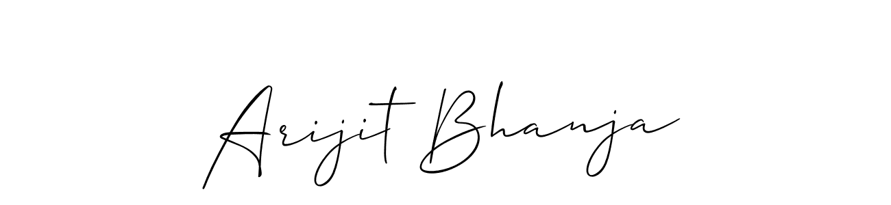 Create a beautiful signature design for name Arijit Bhanja. With this signature (Allison_Script) fonts, you can make a handwritten signature for free. Arijit Bhanja signature style 2 images and pictures png