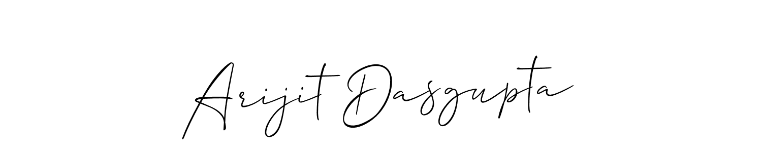 Design your own signature with our free online signature maker. With this signature software, you can create a handwritten (Allison_Script) signature for name Arijit Dasgupta. Arijit Dasgupta signature style 2 images and pictures png