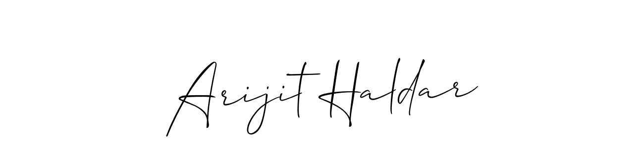 The best way (Allison_Script) to make a short signature is to pick only two or three words in your name. The name Arijit Haldar include a total of six letters. For converting this name. Arijit Haldar signature style 2 images and pictures png