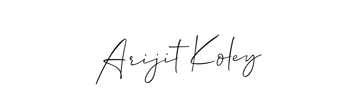 Make a beautiful signature design for name Arijit Koley. Use this online signature maker to create a handwritten signature for free. Arijit Koley signature style 2 images and pictures png