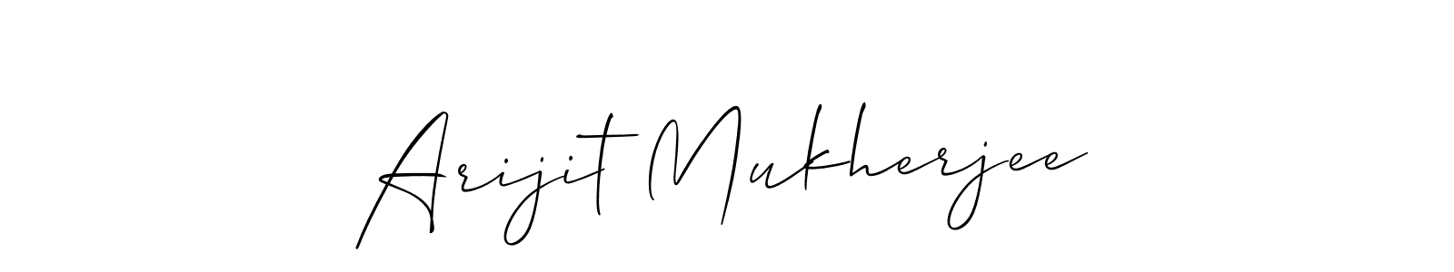 Also You can easily find your signature by using the search form. We will create Arijit Mukherjee name handwritten signature images for you free of cost using Allison_Script sign style. Arijit Mukherjee signature style 2 images and pictures png