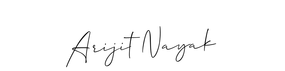 Design your own signature with our free online signature maker. With this signature software, you can create a handwritten (Allison_Script) signature for name Arijit Nayak. Arijit Nayak signature style 2 images and pictures png