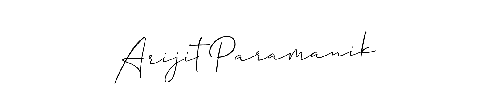 You should practise on your own different ways (Allison_Script) to write your name (Arijit Paramanik) in signature. don't let someone else do it for you. Arijit Paramanik signature style 2 images and pictures png