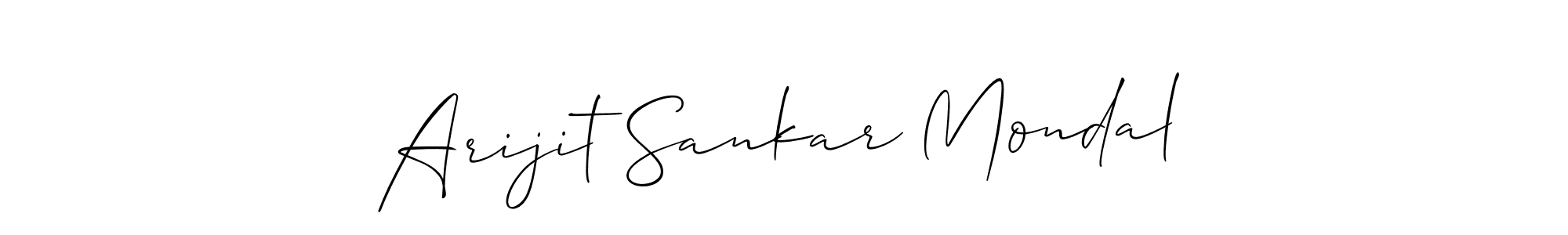 How to Draw Arijit Sankar Mondal signature style? Allison_Script is a latest design signature styles for name Arijit Sankar Mondal. Arijit Sankar Mondal signature style 2 images and pictures png