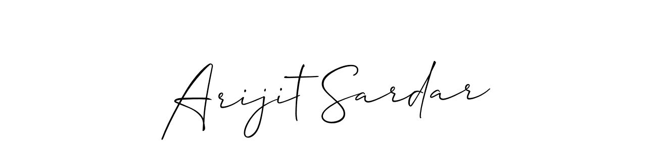 Make a beautiful signature design for name Arijit Sardar. With this signature (Allison_Script) style, you can create a handwritten signature for free. Arijit Sardar signature style 2 images and pictures png