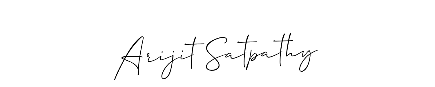 It looks lik you need a new signature style for name Arijit Satpathy. Design unique handwritten (Allison_Script) signature with our free signature maker in just a few clicks. Arijit Satpathy signature style 2 images and pictures png