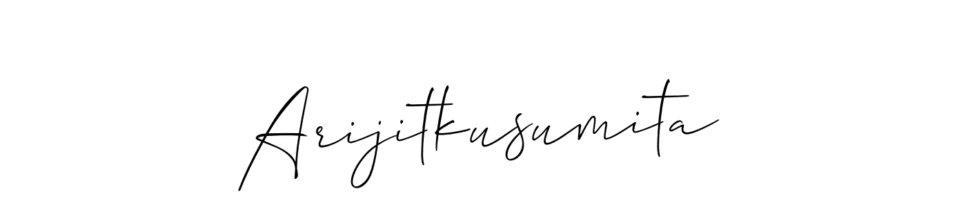 Make a beautiful signature design for name Arijitkusumita. Use this online signature maker to create a handwritten signature for free. Arijitkusumita signature style 2 images and pictures png