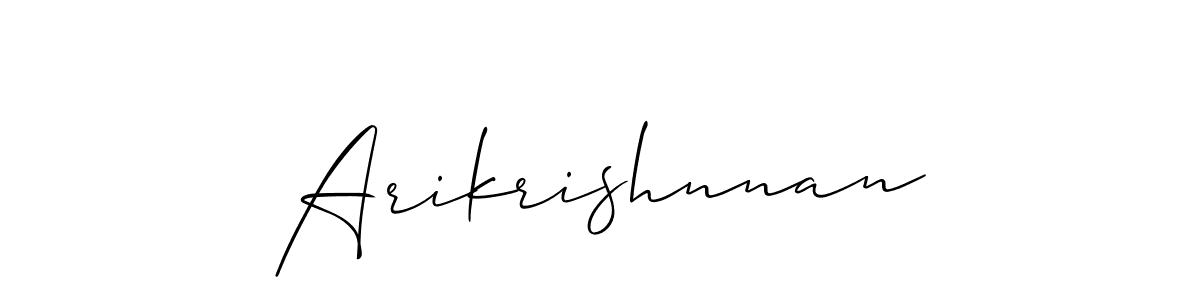 Make a beautiful signature design for name Arikrishnnan. Use this online signature maker to create a handwritten signature for free. Arikrishnnan signature style 2 images and pictures png