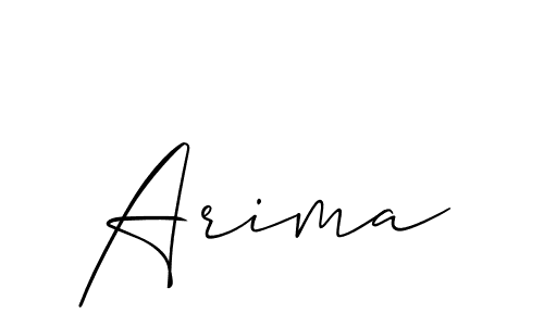 How to make Arima signature? Allison_Script is a professional autograph style. Create handwritten signature for Arima name. Arima signature style 2 images and pictures png