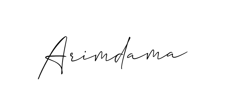 You should practise on your own different ways (Allison_Script) to write your name (Arimdama) in signature. don't let someone else do it for you. Arimdama signature style 2 images and pictures png