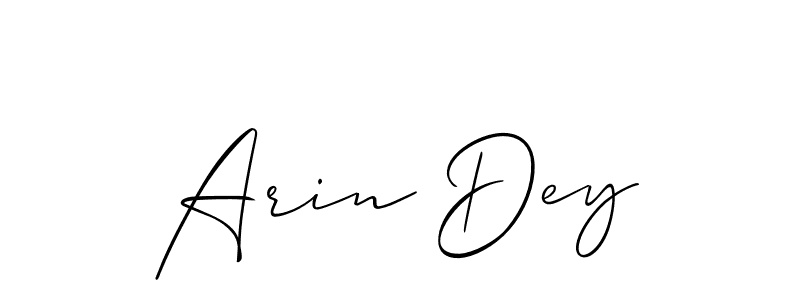 Arin Dey stylish signature style. Best Handwritten Sign (Allison_Script) for my name. Handwritten Signature Collection Ideas for my name Arin Dey. Arin Dey signature style 2 images and pictures png
