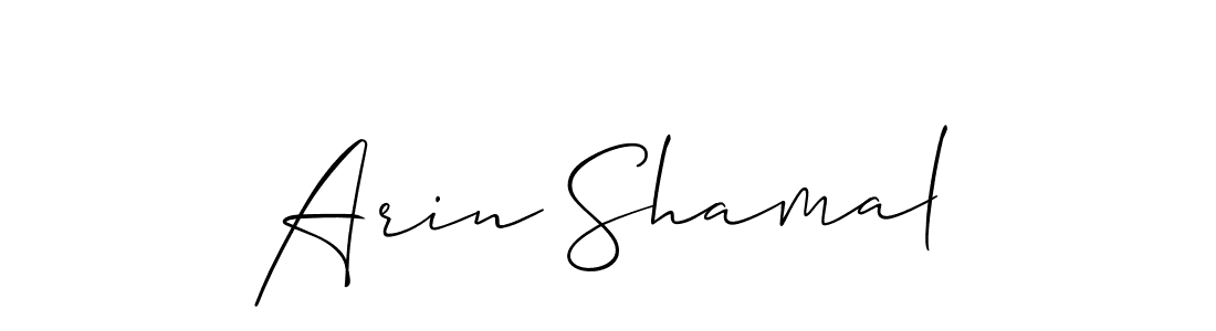 Best and Professional Signature Style for Arin Shamal. Allison_Script Best Signature Style Collection. Arin Shamal signature style 2 images and pictures png