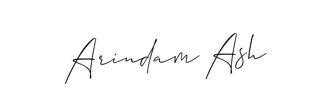 Also we have Arindam Ash name is the best signature style. Create professional handwritten signature collection using Allison_Script autograph style. Arindam Ash signature style 2 images and pictures png