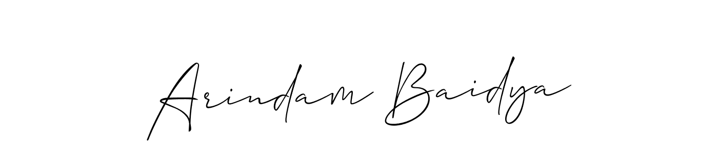 You can use this online signature creator to create a handwritten signature for the name Arindam Baidya. This is the best online autograph maker. Arindam Baidya signature style 2 images and pictures png