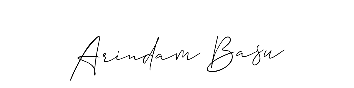 Create a beautiful signature design for name Arindam Basu. With this signature (Allison_Script) fonts, you can make a handwritten signature for free. Arindam Basu signature style 2 images and pictures png