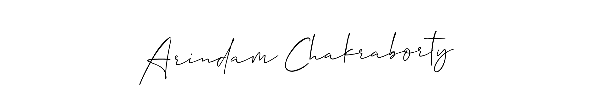 Use a signature maker to create a handwritten signature online. With this signature software, you can design (Allison_Script) your own signature for name Arindam Chakraborty. Arindam Chakraborty signature style 2 images and pictures png