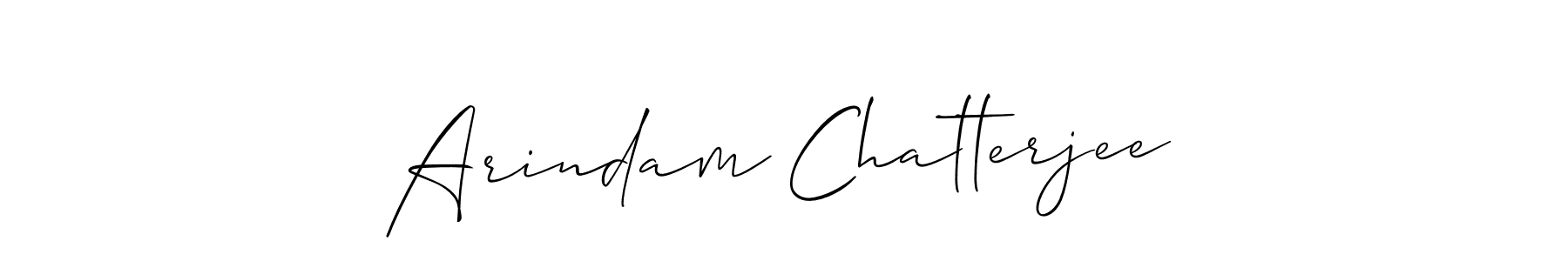 You should practise on your own different ways (Allison_Script) to write your name (Arindam Chatterjee) in signature. don't let someone else do it for you. Arindam Chatterjee signature style 2 images and pictures png