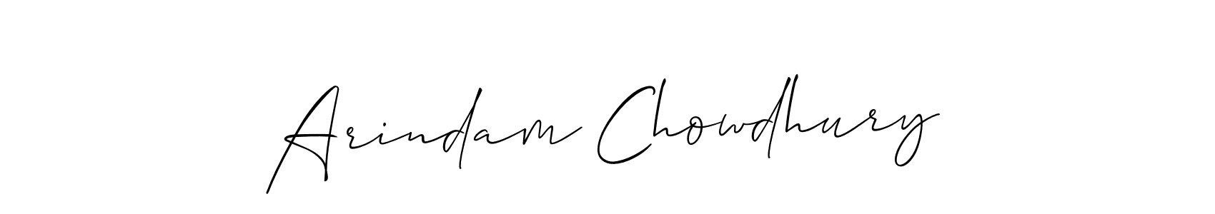 Design your own signature with our free online signature maker. With this signature software, you can create a handwritten (Allison_Script) signature for name Arindam Chowdhury. Arindam Chowdhury signature style 2 images and pictures png