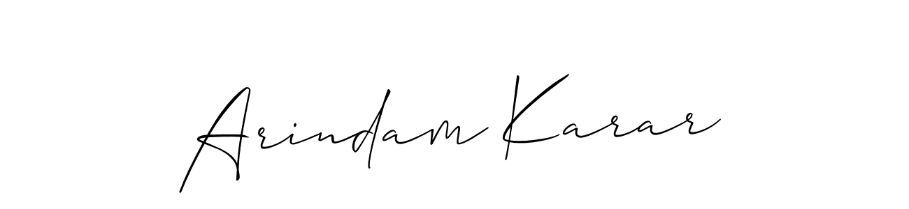 Best and Professional Signature Style for Arindam Karar. Allison_Script Best Signature Style Collection. Arindam Karar signature style 2 images and pictures png