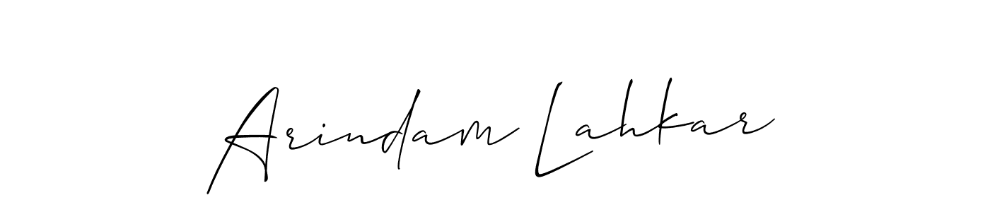 You should practise on your own different ways (Allison_Script) to write your name (Arindam Lahkar) in signature. don't let someone else do it for you. Arindam Lahkar signature style 2 images and pictures png