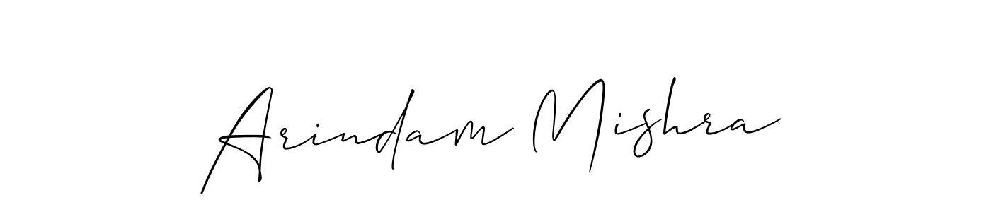 Create a beautiful signature design for name Arindam Mishra. With this signature (Allison_Script) fonts, you can make a handwritten signature for free. Arindam Mishra signature style 2 images and pictures png