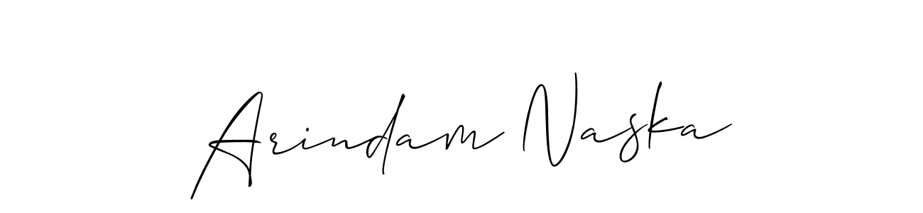 It looks lik you need a new signature style for name Arindam Naska. Design unique handwritten (Allison_Script) signature with our free signature maker in just a few clicks. Arindam Naska signature style 2 images and pictures png