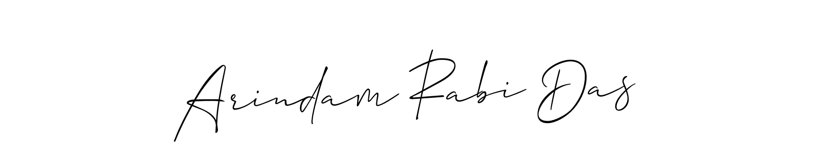 Create a beautiful signature design for name Arindam Rabi Das. With this signature (Allison_Script) fonts, you can make a handwritten signature for free. Arindam Rabi Das signature style 2 images and pictures png