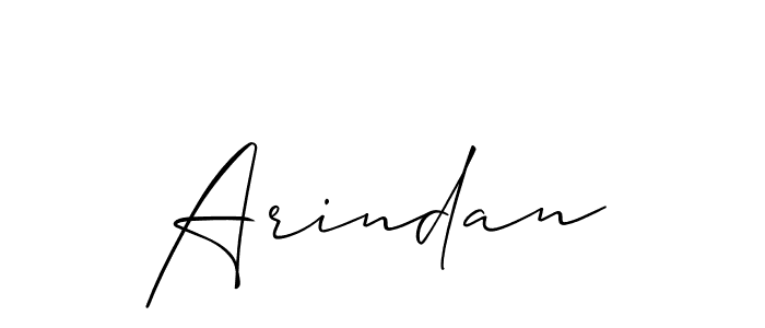 How to make Arindan signature? Allison_Script is a professional autograph style. Create handwritten signature for Arindan name. Arindan signature style 2 images and pictures png