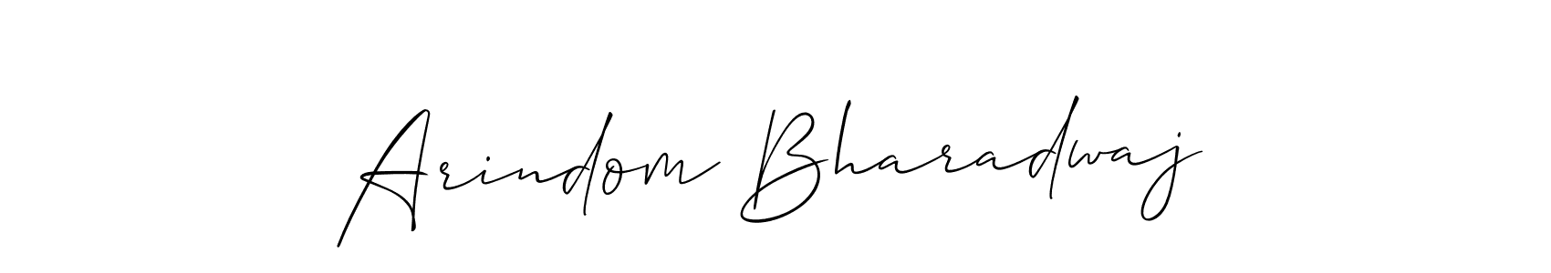 How to Draw Arindom Bharadwaj signature style? Allison_Script is a latest design signature styles for name Arindom Bharadwaj. Arindom Bharadwaj signature style 2 images and pictures png