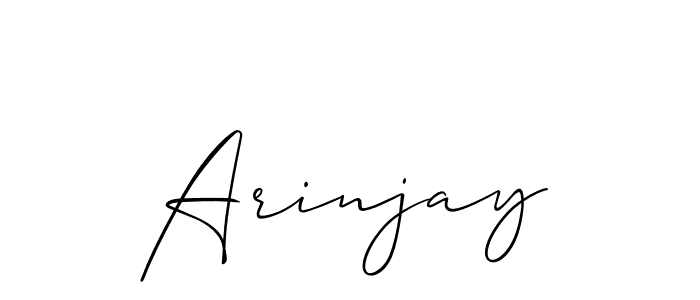 Also we have Arinjay name is the best signature style. Create professional handwritten signature collection using Allison_Script autograph style. Arinjay signature style 2 images and pictures png
