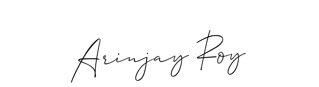 Make a beautiful signature design for name Arinjay Roy. With this signature (Allison_Script) style, you can create a handwritten signature for free. Arinjay Roy signature style 2 images and pictures png