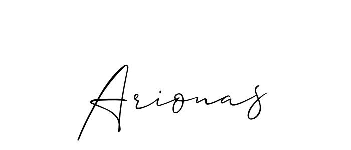 How to make Arionas name signature. Use Allison_Script style for creating short signs online. This is the latest handwritten sign. Arionas signature style 2 images and pictures png